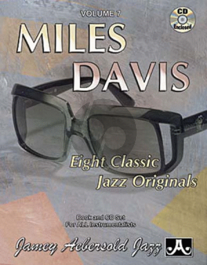 Davis Jazz Improvisation Vol.7 Miles Davis for Any C, Eb, Bb, Bass Instrument or Voice - Intermediate/Advanced (Bk-Cd)