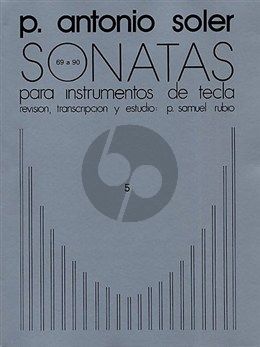 Soler Sonatas Vol.5 (No.69-90) Harpsichord (ed. P.Samuel Rubio)