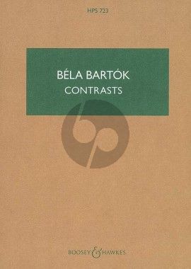 Bartok Contrasts Clarinet-Violin and Piano (Study Score) (edited by Peter Bartok and Nelson Dellamaggiore)