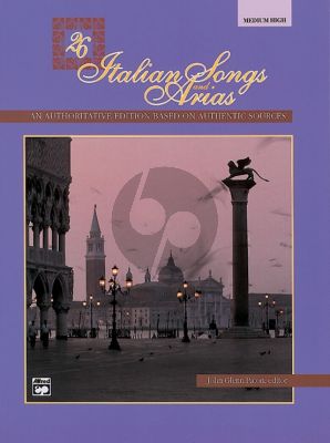 26 Italian Songs and Arias of the 17th & 18th Century Medium - High) CD Only (edited by John Glenn Paton)