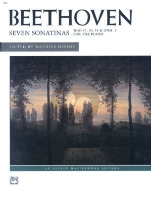 Beethoven 7 Sonatinas for Piano Solo (Edited by Maurice Hinson) (Level: Early Intermediate / Early Advanced)