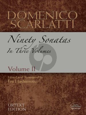 Scarlatti 90 Sonatas Vol. 2 NO. 31 - 60 Harpsichord (edited by Dr. Eiji Hashimoto) (Dover)