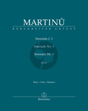 Martinu Serenade No. 3 H 218 Oboe-Clarinet-4 Violins and Violoncello (Parts) (edited by Jitka Zichová)