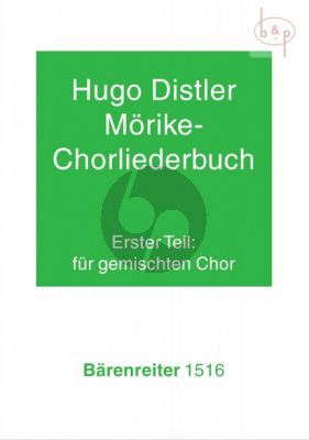 Distler Morike Chorliederbuch Op.19 Vol.1 (Mixed Choir)