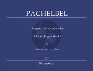 Pachelbel Hexachordum Apollinis 1699 Orgel (Moser-Fedtke)