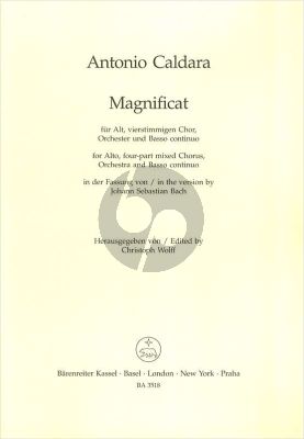 Caldara Magnificat C-dur Alto solo-SATB-4 Trpts-Perc.-Str.-Bc) (Score) (Wolff)