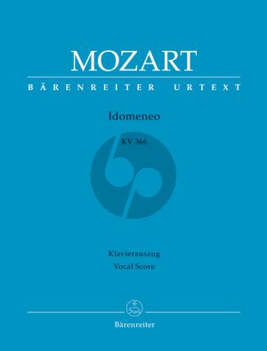 Mozart Idomeneo KV 366 Vocal Score (ital./germ.) (edited by Daniel Heartz)