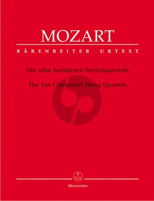 Mozart 10 Beruhmte Streichquartette Stimmen (Ludwig Finscher)