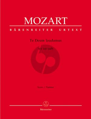 Mozart Te Deum C-major KV 141(66b) SATB-Orchestra Full Score (edited by Hellmut Federhofer) (Barenreiter-Urtext)