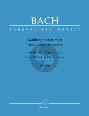 Bach Goldberg Variations BWV 988