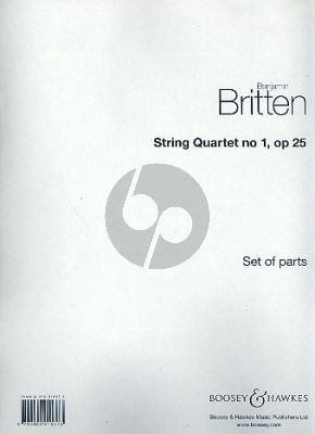 Britten String Quartet No.1 Op.25 D-Major Parts