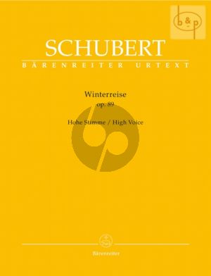 Schubert Winterreise Op.89 (D.911) High Voice (edited by Walther Durr)