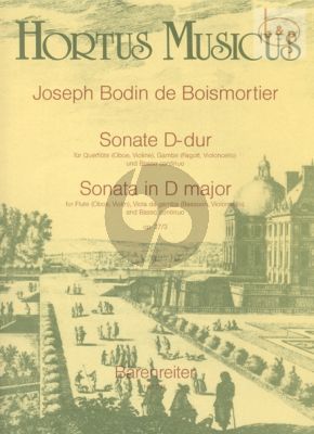 Sonate D-dur Op.37 No.3 (Flute[Ob./Vi.]- Viola da Gamba [Bsn./Vc.]-Bc)
