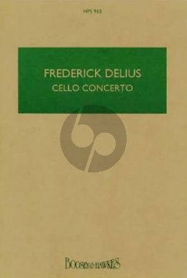Delius Concerto for Cello and Orchestra (Study Score)