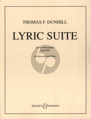 Dunhill Lyric Suite Op.96 (5 Movements) Bassoon-Piano