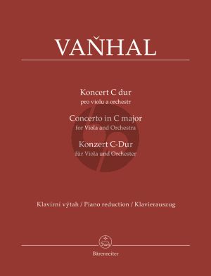 Vanhal Concerto C-major Viola-Orch. (piano red.)