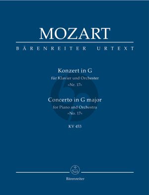 Mozart Concerto for Piano and Orchestra no. 17 in G major KV 453 Study Score