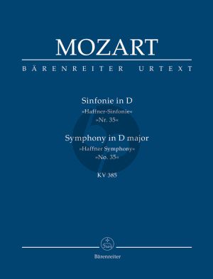 Mozart Symphony no. 35 in D major KV 385 "Haffner Symphony" Study Score