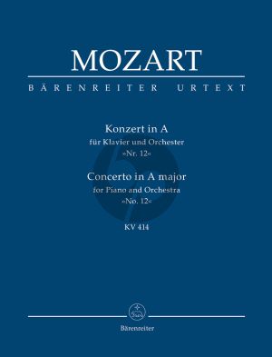 Mozart Concerto for Piano and Orchestra no. 12 in A major KV 414 Study Score