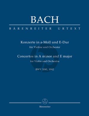 Bach Concerto's a-minor and E-major BWV 1041-1042 (Violin-Orch.) Study Score