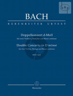 Concerto d-minor BWV 1043 2 Violins and Orchestra Study Score