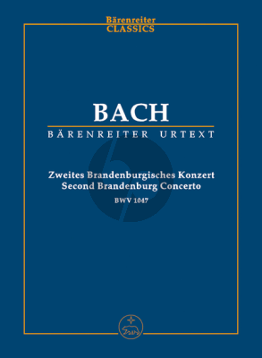 Bach Brandenburgisches Konzert No.2 F-Dur BWV 1047 (Study Score) (Urtext Neue Bach-Ausgabe)