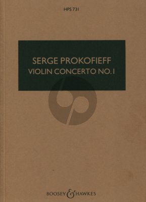 Prokofieff Violin Concerto No.1 D-Major Op.19 for Violin and Orchestra Study Score