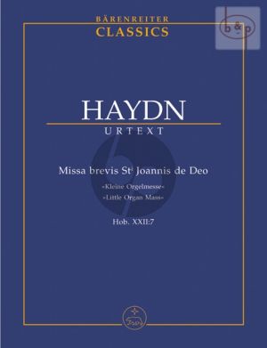 Missa Brevis St.Joannis de Deo (Kleine Orgel- Solo Messe) Hob.XXII:7 (Sopr.Solo-SATB- Strings-Organ)