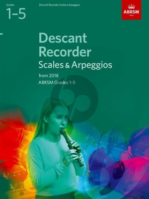 Descant Recorder Scales & Arpeggios, ABRSM Grades 1–5 for 2018