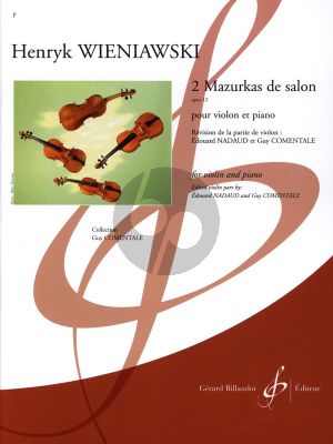 Wieniawski 2 Mazurkas de Salon Op. 12 Violon et Piano