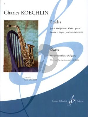 Koechlin Etudes pour Saxophone Alto et Piano (Edition Jean-Marie Londeix)