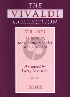 Vivaldi Collection Vol. 1 Descant Recorder with Keyboard (Larry Bernstein)