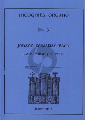 Zugeschrieben BWV Anh.77-78-60 orgel