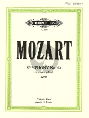 Symphony No.40 g-minor KV 550 edition for piano