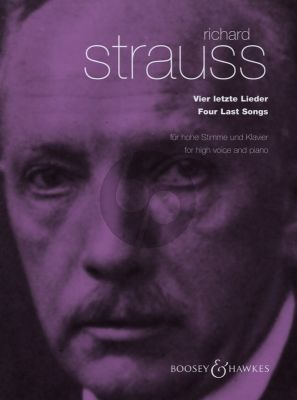 Strauss 4 Last Songs (4 Letzte Lieder) High Voice and Piano (Englis/German)