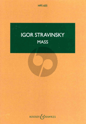 Strawinsky Mass Mixed Choir-Double Wind Quintet Pocket (Study) Score