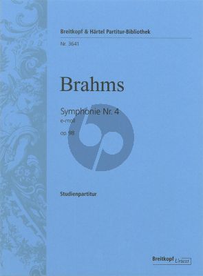 Symphony No.4 e-minor Op.98 (Orch.) (Study Score)