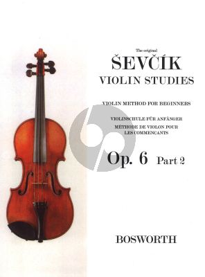 Sevcik Violin Method for Beginners Op.6 Vol.2 (1st Position)