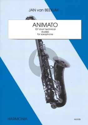 Beekum Animato for Saxophone (107 Short technical studies)