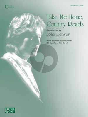 Denver Take Me Home Country Roads Piano-Vocal-Guitar (single sheet)