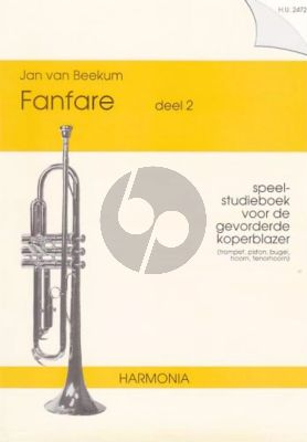 Beekum Fanfare Vol.2 Speel-Studieboek gevorderde Koperblazer (Trompet, Bugel, Tenorhoorn of Eufonium)