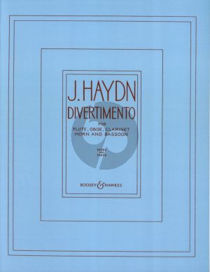 Haydn Divertimento B-flat Hob.II:46 Woodwind Quintet (with Chorale St. Antoni) (Score/Parts) (transcr. Harald Perry)