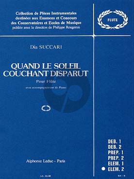 Quand le Soleil couchant Disparut Flute-Piano