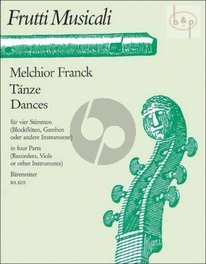 Dances in Four Parts (4 Recorders/Viols or other Instruments)