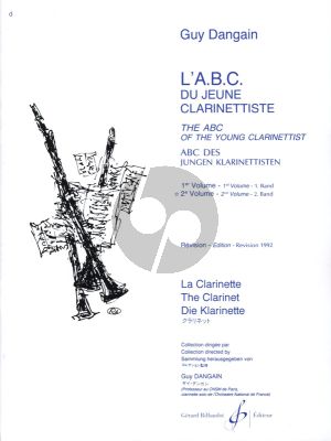 Dangain L'ABC du jeune Clarinettiste Vol. 2