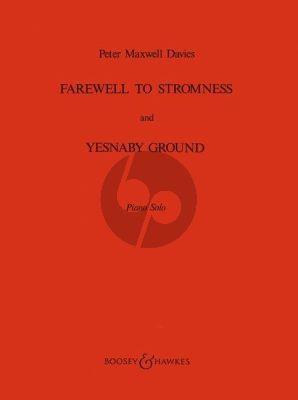 Maxwell Davies Farewell to Stromness and Yesnaby Ground Piano solo