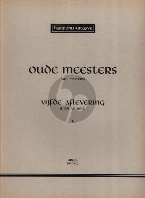 Oude Meesters Vol. 5 Orgel