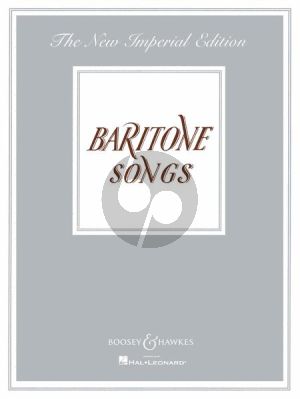 Album New Imperial Edition Baritone Songs for Baroton Voice and Piano