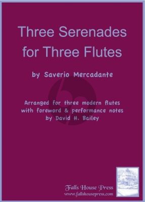 Mercadante 3 Serenades for 3 Flutes (Score/Parts) (edited by David H. Bailey)
