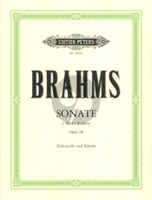 Brahms  Sonata e-minor Op.38 for Violoncello and Piano (Herausgegeben von Julius Klengel) (Peters) Nabestellen